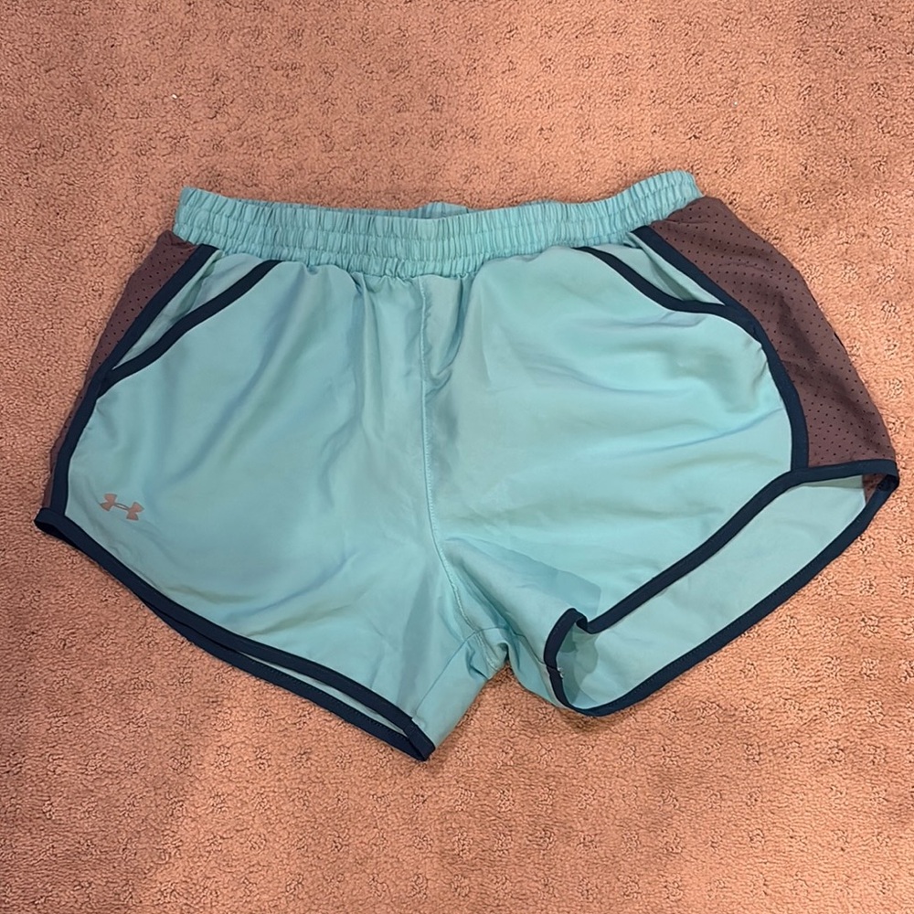 Under Armour Women's Light Blue Running Shorts